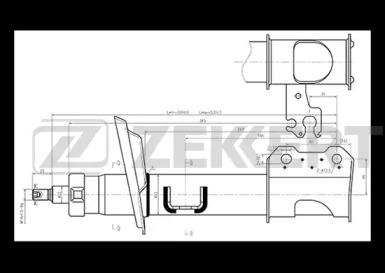 Амортизатор ZEKKERT SG-4725