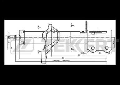 Амортизатор ZEKKERT SG-4751