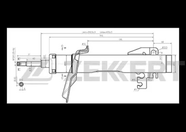 Амортизатор ZEKKERT SG-4787