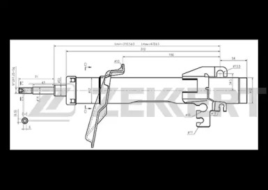 Амортизатор ZEKKERT SG-4788