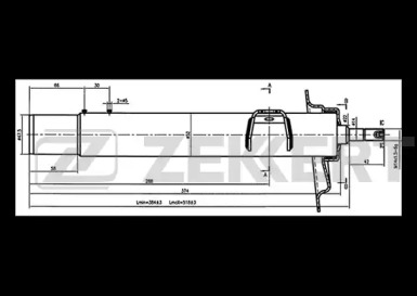 Амортизатор ZEKKERT SG-4793