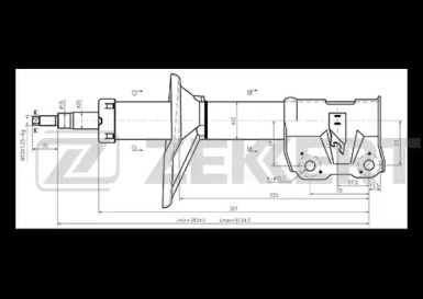 Амортизатор ZEKKERT SG-4808