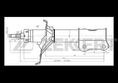 Амортизатор ZEKKERT SG-4856