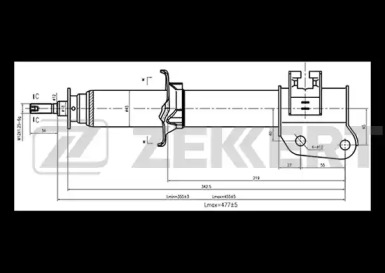 Амортизатор ZEKKERT SG-4868