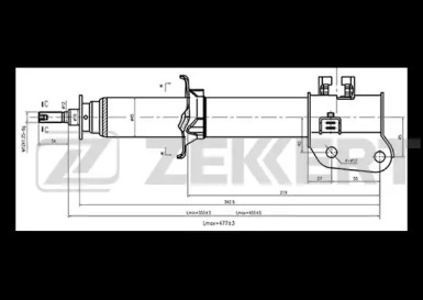 Амортизатор ZEKKERT SG-4869