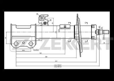 Амортизатор ZEKKERT SG-4870