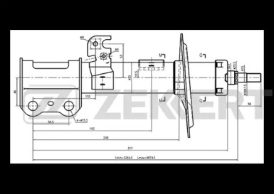 Амортизатор ZEKKERT SG-4871