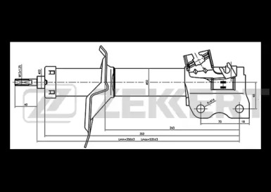 Амортизатор ZEKKERT SG-4887