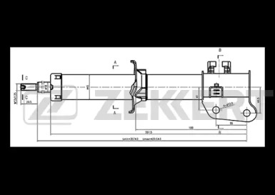 Амортизатор ZEKKERT SG-4928