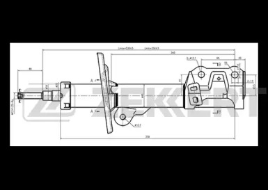 Амортизатор ZEKKERT SG-4982