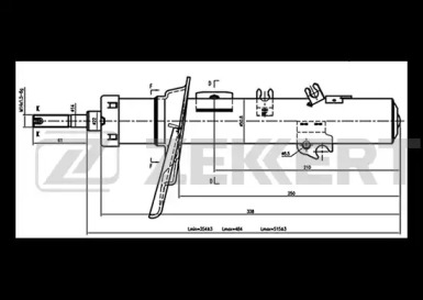 Амортизатор ZEKKERT SG-5093