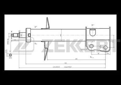 Амортизатор ZEKKERT SG-6238