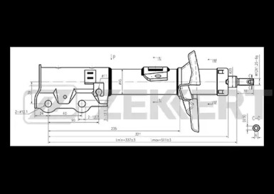 Амортизатор ZEKKERT SG-6243