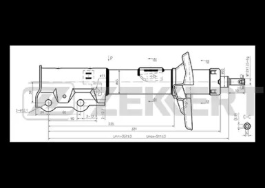 Амортизатор ZEKKERT SG-6244