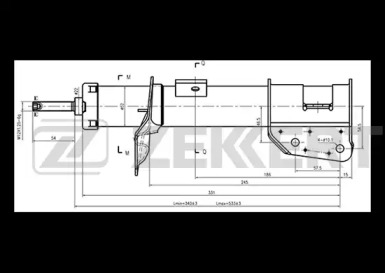 Амортизатор ZEKKERT SG-6245