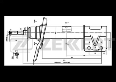 Амортизатор ZEKKERT SG-6248