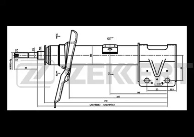 Амортизатор ZEKKERT SG-6249