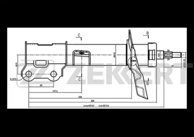 Амортизатор ZEKKERT SG-6320