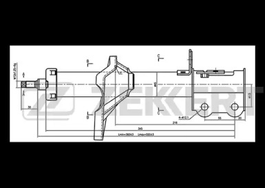 Амортизатор ZEKKERT SG-6342