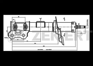 Амортизатор ZEKKERT SG-6375