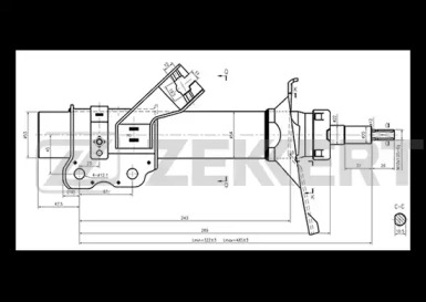 Амортизатор ZEKKERT SO-4175