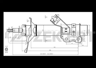 Амортизатор ZEKKERT SO-4176