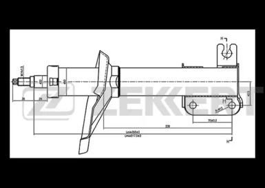 Амортизатор ZEKKERT SO-4250