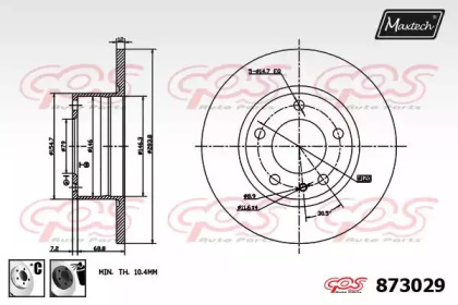 Тормозной диск MAXTECH 873029.6060