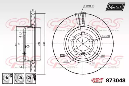 Тормозной диск MAXTECH 873048.6880