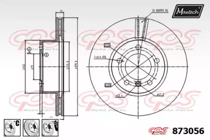 Тормозной диск MAXTECH 873056.6880