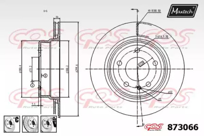 Тормозной диск MAXTECH 873066.6980