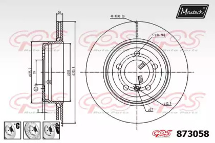 Тормозной диск MAXTECH 873058.6880