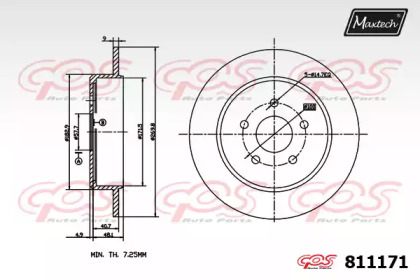 Тормозной диск MAXTECH 811171.0000