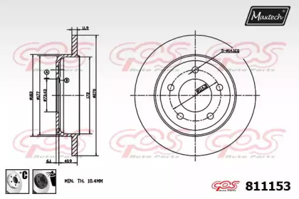 Тормозной диск MAXTECH 811153.6060