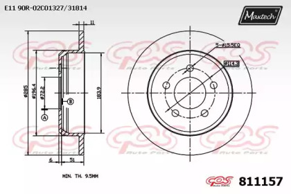 Тормозной диск MAXTECH 811157.0000