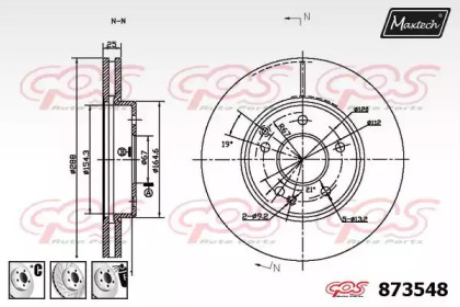 Тормозной диск MAXTECH 873548.6880