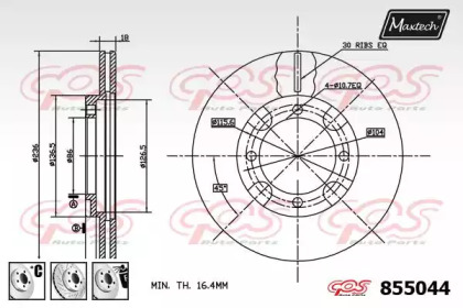 Тормозной диск MAXTECH 855044.6880