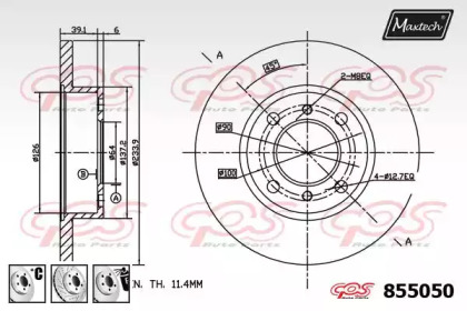 Тормозной диск MAXTECH 855050.6980