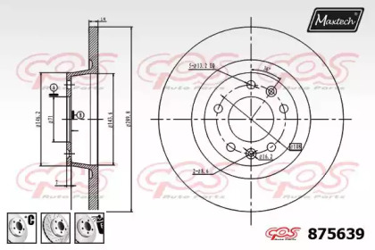 Тормозной диск MAXTECH 875639.6880