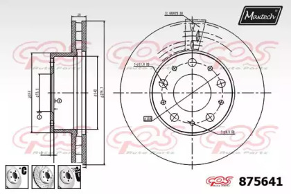 Тормозной диск MAXTECH 875641.6880