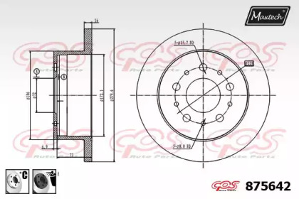 Тормозной диск MAXTECH 875642.6060