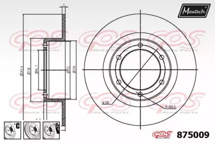 Тормозной диск MAXTECH 875009.6880