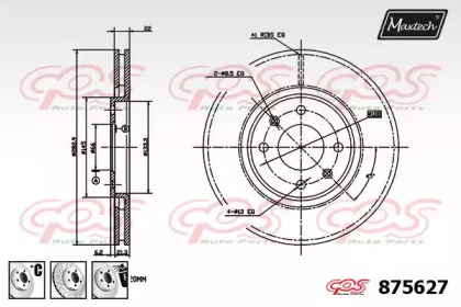 Тормозной диск MAXTECH 875627.6880