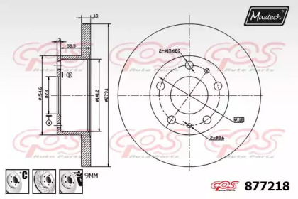 Тормозной диск MAXTECH 877218.6880