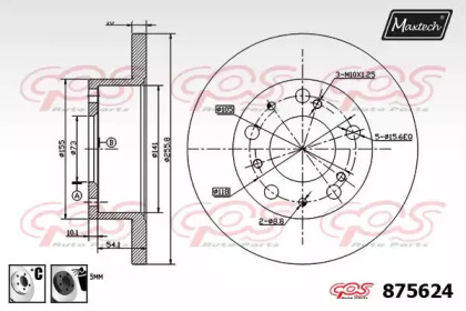 Тормозной диск MAXTECH 875624.6060