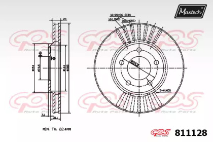 Тормозной диск MAXTECH 811128.0000