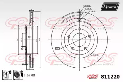 Тормозной диск MAXTECH 811220.6060