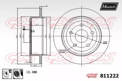 Тормозной диск MAXTECH 811222.6060