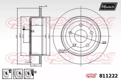 Тормозной диск MAXTECH 811222.6980