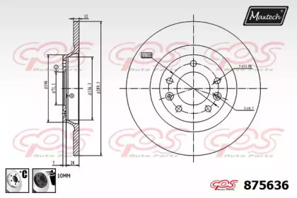 Тормозной диск MAXTECH 875636.6060